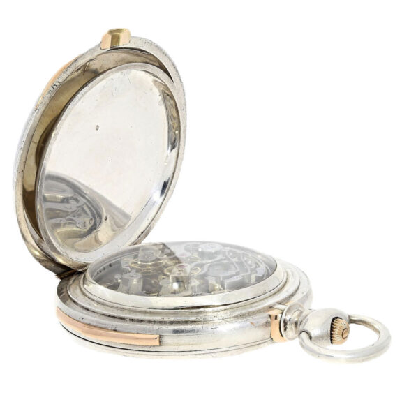 Swiss silver high complicated hunting cased watch Circa 1890 Swiss silver high complicated hunting cased watch Circa 1890