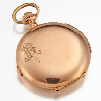 A Swiss 18k gold minute repeating chronograph Circa 1890