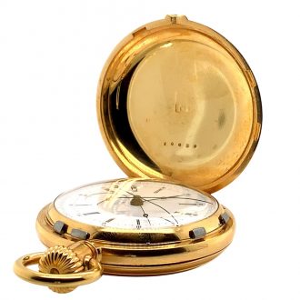 Swiss split-seconds chronograph with diablotine Circa 1860