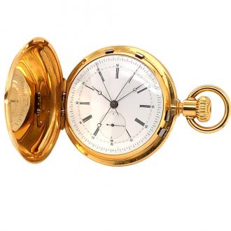 Swiss split-seconds chronograph with diablotine Circa 1860