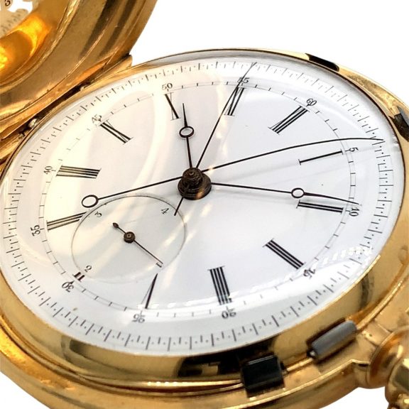 Swiss split-seconds chronograph with diablotine Circa 1860 Swiss split-seconds chronograph with diablotine Circa 1860