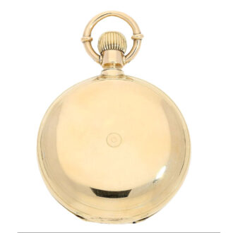 Swiss gold double dialled lever pocket watch Circa 1875