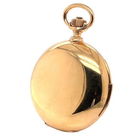 Swiss gold minute repeating automaton watch Circa 1900 Swiss gold minute repeating automaton watch Circa 1900