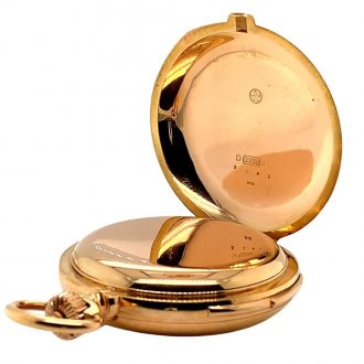 Swiss gold minute repeating automaton watch Circa 1900