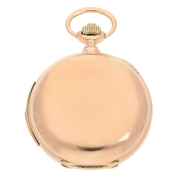 Swiss gold automaton Jacquemart pocket watch Circa 1890 Swiss gold automaton Jacquemart pocket watch Circa 1890