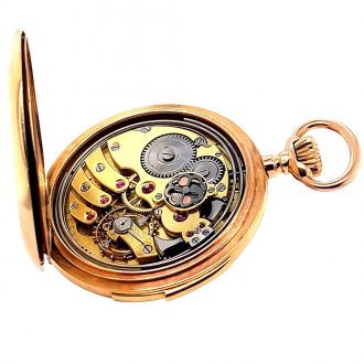 French/Swiss quarter-hour repeating pocket watch Circa 1900