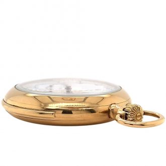Swiss 18K gold minute repeating keyless pocket watch Circa 1900