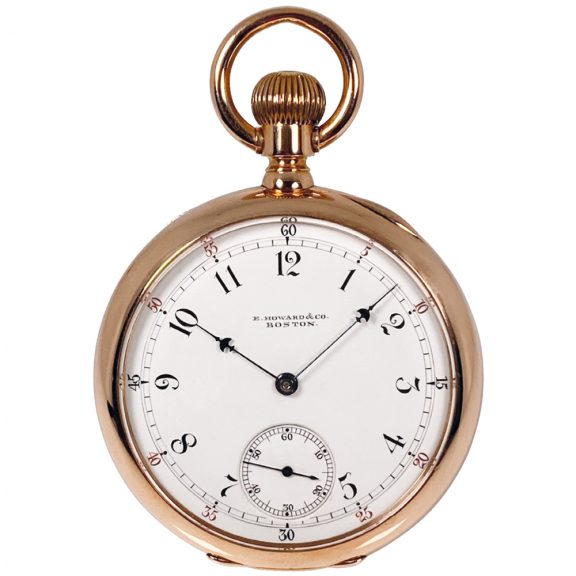 Heavy American 14K gold keyless pocket watch Circa 1885