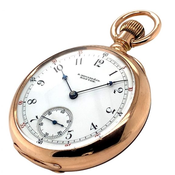 Heavy American 14K gold keyless pocket watch Circa 1885 Heavy American 14K gold keyless pocket watch Circa 1885