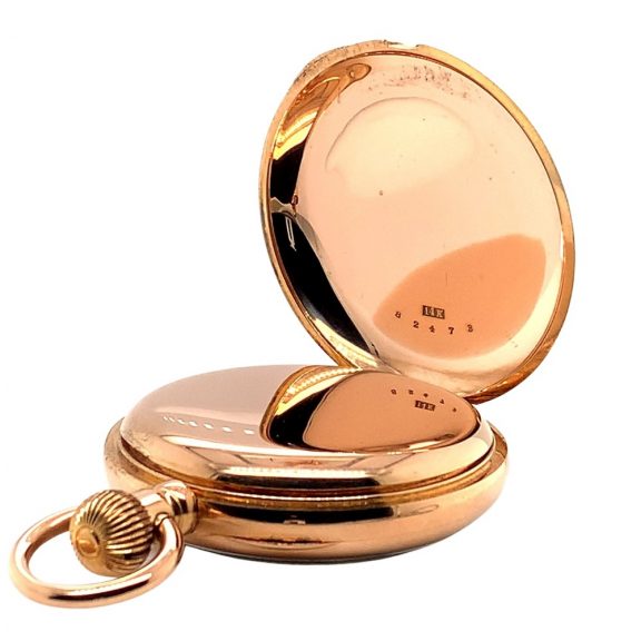 Heavy American 14K gold keyless pocket watch Circa 1885 Heavy American 14K gold keyless pocket watch Circa 1885