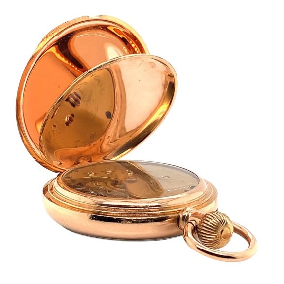 Heavy American 14K gold keyless pocket watch Circa 1885 Heavy American 14K gold keyless pocket watch Circa 1885