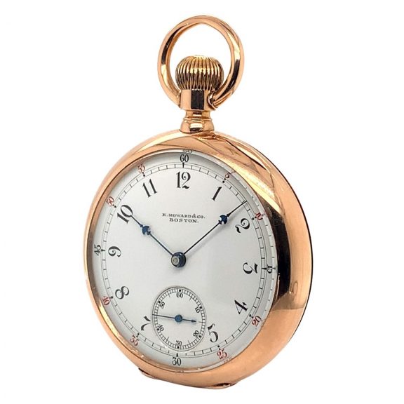 Heavy American 14K gold keyless pocket watch Circa 1885 Heavy American 14K gold keyless pocket watch Circa 1885