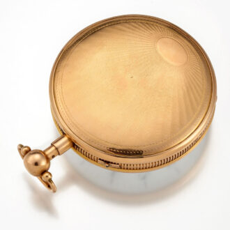 A French quarter repeating date verge in a gold case Circa 1810