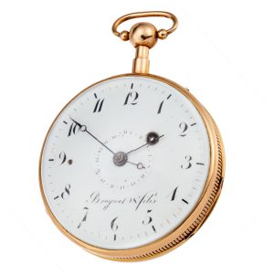 A French quarter repeating date verge in a gold case Circa 1810