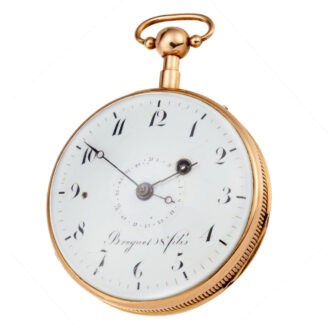 A French quarter repeating date verge in a gold case Circa 1810