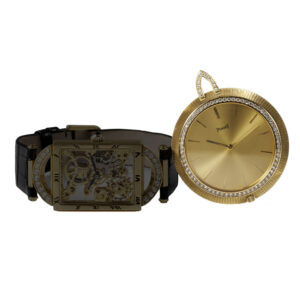Swiss elegant thin yellow gold dress watch Circa 1980