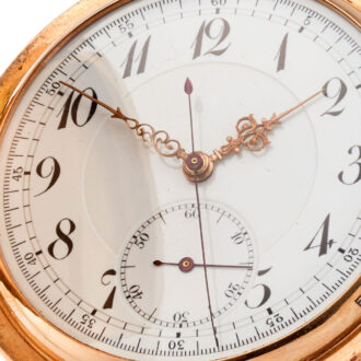 A Swiss 18K gold minute repeating chronograph Circa 1910