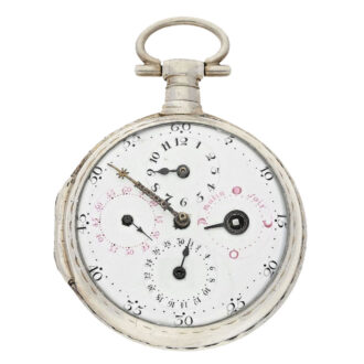 German silver astronomical movement watch Circa 1780