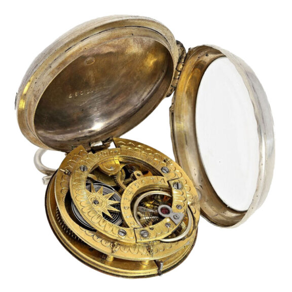 German silver astronomical movement watch Circa 1780 German silver astronomical movement watch Circa 1780