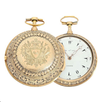 English gold pair cased Grande Sonnerie watch Circa 1794