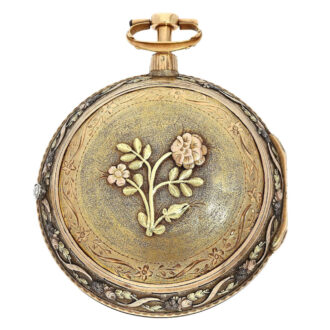 English multi color gold/silver decorative watch Circa 1790
