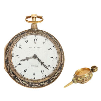 English multi color gold/silver decorative watch Circa 1790