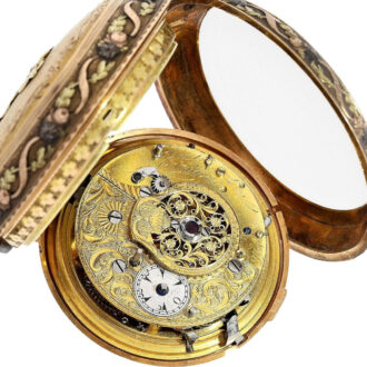 English multi color gold/silver decorative watch Circa 1790