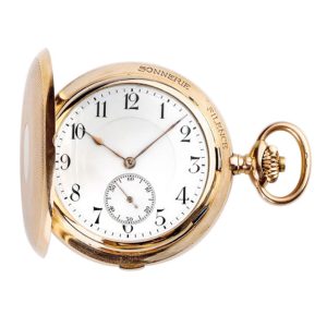 Swiss gold watch with “Grande Sonnerie” and carillon Circa 1900