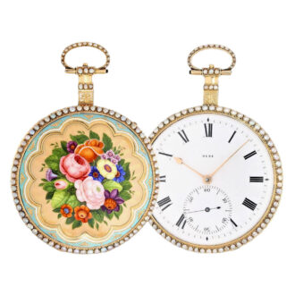 Magnificent English gold/enamel musical watch Circa 1810 Magnificent English gold/enamel musical watch Circa 1810