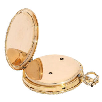 Magnificent English gold/enamel musical watch Circa 1810 Magnificent English gold/enamel musical watch Circa 1810