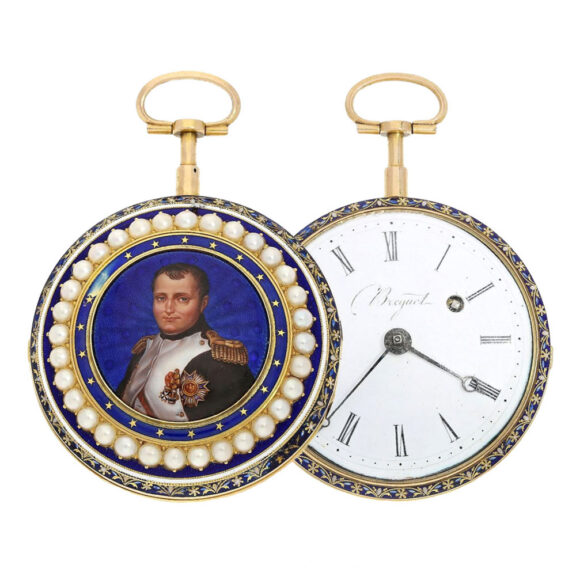 French gold, enamel watch with Napoleon portrait Circa 1800