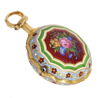English gold and enamel verge for Ottoman market Circa 1818