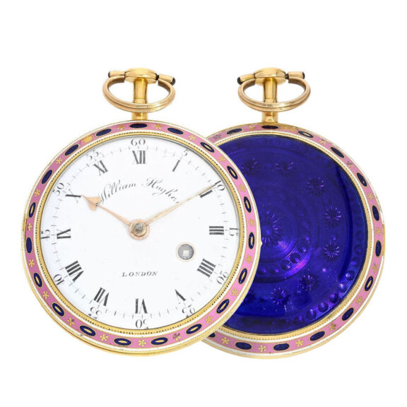 Fine English gold/enamel verge pocket watch Circa 1766