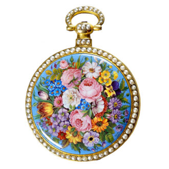 Swiss silver duplex watch for the Chinese market Circa 1860