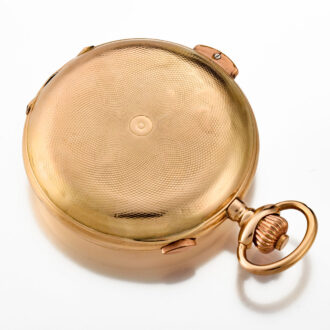 A yellow gold Swiss complicated lever pocket watch Circa1900