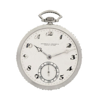 Very fine and elegant keyless Swiss dress pocket watch Circa 1920