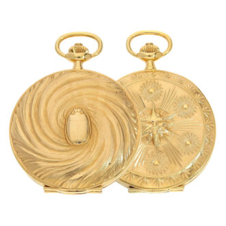 Swiss 18K gold limited edition lever pocket watch Circa 1982
