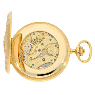 Swiss 18K gold limited edition lever pocket watch Circa 1982