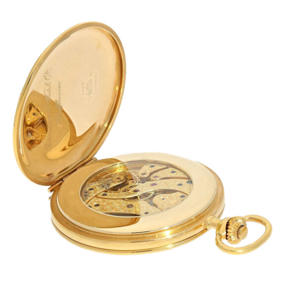 Swiss 18K gold limited edition lever pocket watch Circa 1982 Swiss 18K gold limited edition lever pocket watch Circa 1982