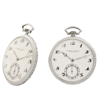 Very fine and elegant keyless Swiss dress pocket watch Circa 1920