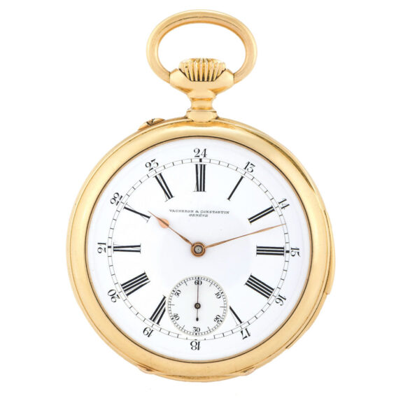 Swiss quarter repeating pocket watch with 24 hour dial Circa 1900