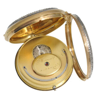 French gold "Louis XVI" enamel pocket watch Circa 1785 French gold "Louis XVI" enamel pocket watch Circa 1785