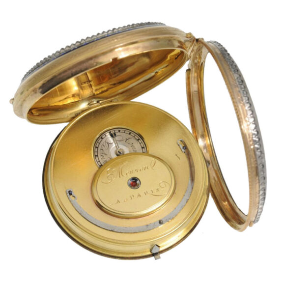 French gold "Louis XVI" enamel pocket watch Circa 1785 French gold "Louis XVI" enamel pocket watch Circa 1785