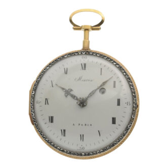 French gold "Louis XVI" enamel pocket watch Circa 1785 French gold "Louis XVI" enamel pocket watch Circa 1785