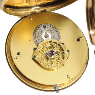 French gold "Louis XVI" enamel pocket watch Circa 1785 French gold "Louis XVI" enamel pocket watch Circa 1785