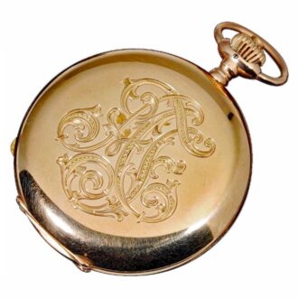 German 14k gold Glashütte pocket watch Circa 1903
