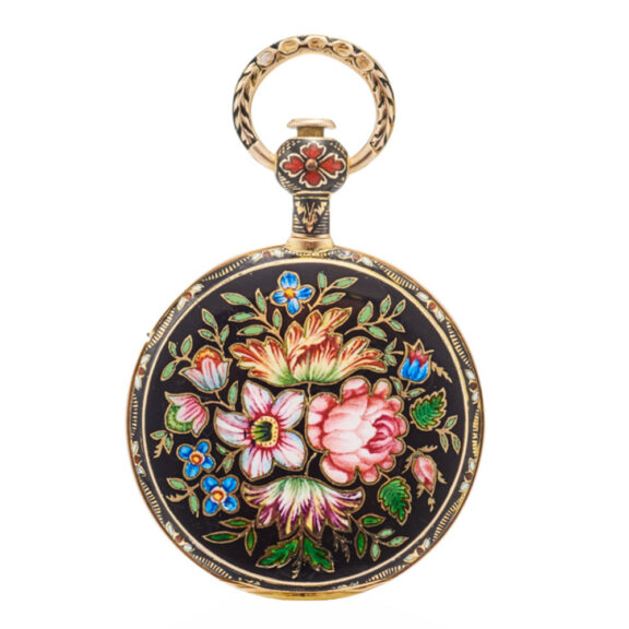 French gold decorative pair cased “cabriolet” watch Circa 1840
