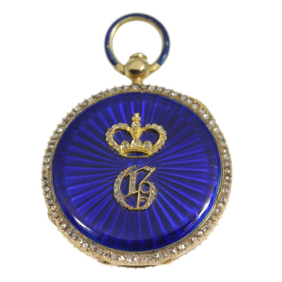 French gold with diamonds of royal provenance Circa 1850 French gold with diamonds of royal provenance Circa 1850