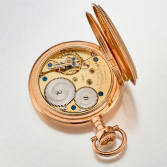 Gold A.Lange und Söhne hunting case pocket watch circa 1915