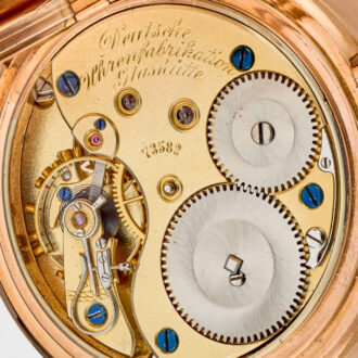 Gold A.Lange und Söhne hunting case pocket watch circa 1915